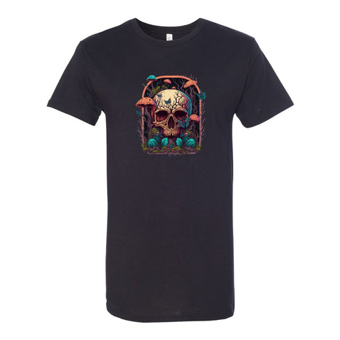 BELLA CANVAS MEN'S LONG BODY URBAN TEE 3006 Colorful Horror Mushrooms Growing Everywhere